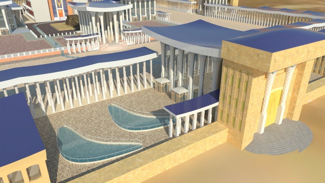 3d model of Ezekiel's Temple.