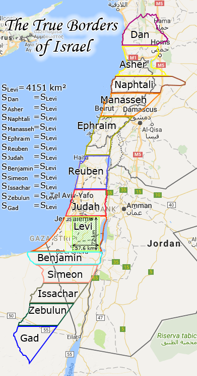 The True Borders of Israel.