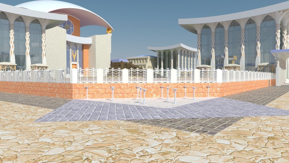 Fountains for drinking in the Temple